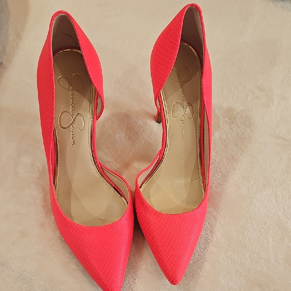 Jessica Simpson Vibrant Pink Heels